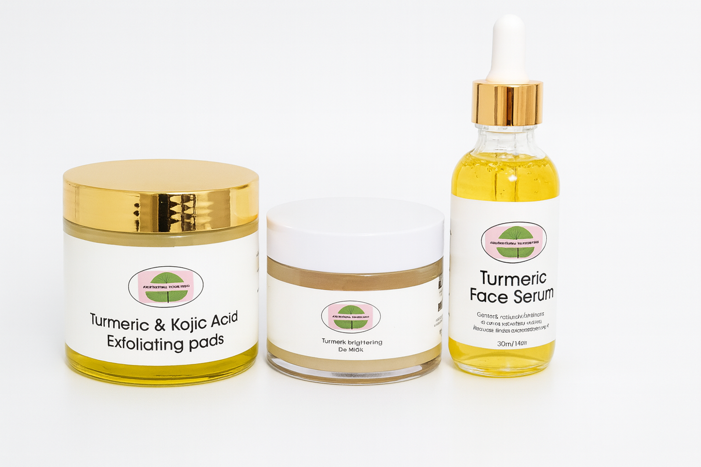 Le Pack Complet Anti-taches au Curcuma : Pads + Masque Gel + Sérum
